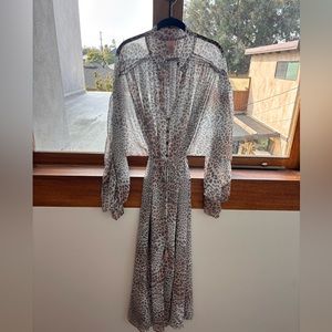 Sheer leopard women’s dress